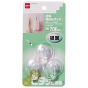 透明吸ばんフック Mサイズ 3個入り H158