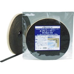 窓サッシ用気密パッキン 15mm×10m G0081