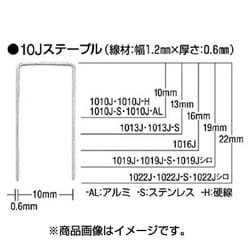 1013JS [ステンレスステープル 肩幅10mm]