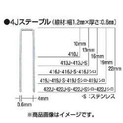 413J [タッカ用ステープル 肩幅4mm]