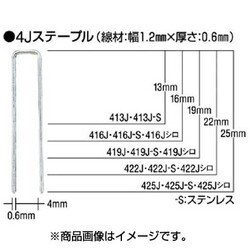 425J [タッカ用4Jステープル 肩幅4mm]