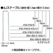 425JS [タッカ用ステンレスステープル 肩幅4mm]