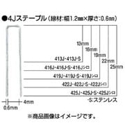 425JWHITE [タッカ用4Ｊステープル 白 肩幅4mm]