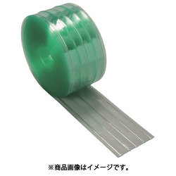 ストリップ型リブ付き間仕切りシート静電透明 2×200×30m TSR22030