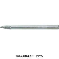 TB4A031 [超硬バー トンガリ型 Φ3×刃長9.5×軸3 ダブルカット]