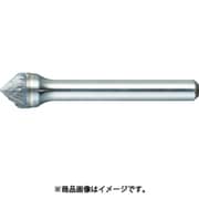 TB50C095 [超硬バー 円錐型60° Φ9.5×刃長8×軸6 ダブルカット]
