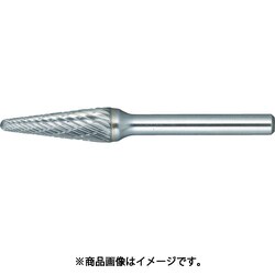 TH7C127 [超硬バー テーパー（先丸） Φ12.7×刃長29×軸6 コースカット]