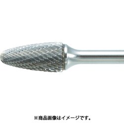 TB3C095SL150 [超硬バー 砲弾型 Φ9.5×刃長19×軸6 ロング シングルカット]