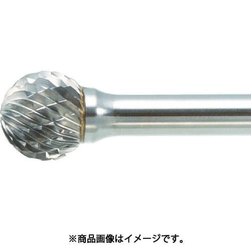 TB8C127L150 [超硬バー 球型 Φ12.7×刃長11×軸6 ロング ダブルカット]
