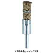 TEB15G [筒型ブラシ Φ15×軸6 真鍮メッキ0.25 くくりタイプ]