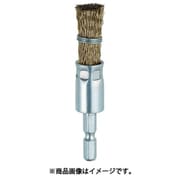 TEB615G [六角軸筒型ブラシ Φ15×6.35 真鍮メッキ0.25 くくりタイプ]