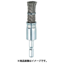 TEB615SUS [六角軸筒型ブラシ Φ15×6.35 SUS0.3 くくりタイプ]