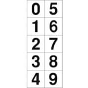 TSN3010 [数字ステッカ― 30×30 「0～9」連番 白 1枚入]