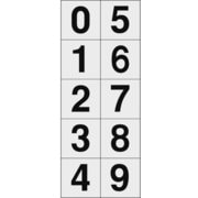 TSN5010TM [数字ステッカー 50×50 「0～9」連番 透明 1枚入]