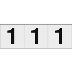 TSN501TM [数字ステッカー 50×50 「1」 透明 3枚入]