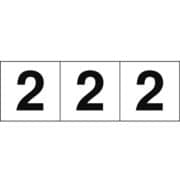 TSN502 [数字ステッカー 50×50 「2」 白 3枚入]