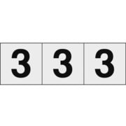 TSN503TM [数字ステッカー 50×50 「3」 透明 3枚入]