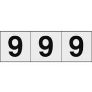 TSN509TM [数字ステッカー 50×50 「9」 透明 3枚入]