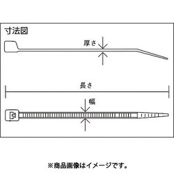 ヨドバシ.com - トラスコ中山 TRUSCO TRCV330SW [ケーブルタイ 幅3.6mm