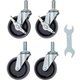 CFLNU100SET [クリーンフレックス用キャスターセット 100φNU車輪 鉄金具]