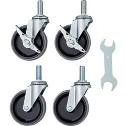 CFLNU100SET [クリーンフレックス用キャスターセット 100φNU車輪 鉄金具]