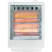 電気ストーブ 800/400W 転倒時電源OFF ホワイト DS-K082(W)