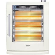 遠赤外線電気ストーブ 加湿機能付 990/660/330W 3段階切替式 ホワイト DSE-KC104(W)