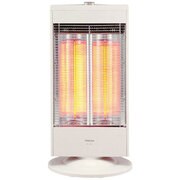 遠赤外線カーボンヒーター 900/450W 転倒時電源OFF 首振り機能付 ナチュラルホワイト DC-J093(W)