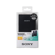 USB出力付ポータブル電源(10000mAh) リチウムポリマー USB出力:1ポート 最大:1.5A ブラック CP-V10B