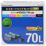 EPSON IC6CL70XL対応 エコカートリッジ 6色+交換用インクタンク各色1個 CCE-IC70L-6PW