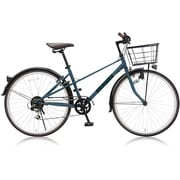 クロスバイク 420mm 26インチ 外装6段変速 ブルー MIXTE 266L