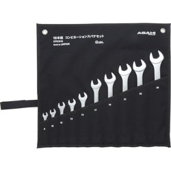 CPS1010 [コンビネーションスパナ10本組セット JIS8-24mm パネルタイプ]