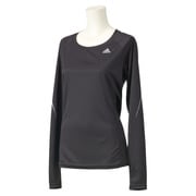 F39564-WD220-L [SQ ランニング 長袖 Tシャツ レディース Lサイズ ブラック]