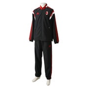 F83747-DCG49-J/L [2014-15 ACミラン トレーニング プレゼンテーションスーツ メンズ Lサイズ ブラック×ビクトリーレッドS04×コアホワイト]