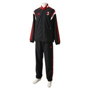 F83747-DCG49-J/M [2014-15 ACミラン トレーニング プレゼンテーションスーツ メンズ Mサイズ ブラック×ビクトリーレッドS04×コアホワイト]