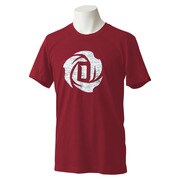 F96345-DCU39-J/O [ROSE ロゴ 半袖Tシャツ メンズ Oサイズ カレッジエイトバーガンディ×ホワイト]