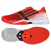 CC adizero feather 3 テニスシューズ メンズ 25.0cm ソーラーレッド×コアブラック×ランニングホワイト [M19761-250]