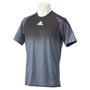 M33598-IOL58-J/O [adizero 半袖Tシャツ メンズ Oサイズ ボールドオニキス×ホワイト]