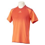 M33600-IOL58-J/O [adizero 半袖Tシャツ メンズ Oサイズ ソーラーレッド×ブラック]