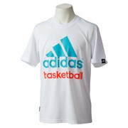 M36674-IRA64-J/O [adidas BASKETBALL 半袖Tシャツ メンズ Oサイズ ブラック]