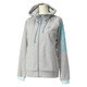 M39313-ITT40-J/M [ActiveTraining リニア スウェット パーカー レディース Mサイズ ミディアムグレイヘザー×ビビッドミントF14]