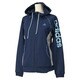 M39315-ITT40-J/L [ActiveTraining リニア スウェット パーカー レディース Lサイズ カレッジネイビー×フロストブルーF14]