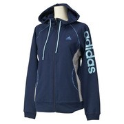 M39315-ITT40-J/L [ActiveTraining リニア スウェット パーカー レディース Lサイズ カレッジネイビー×フロストブルーF14]