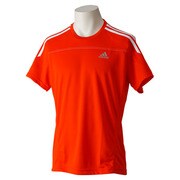 M62283-AG857-J/L [レスポンス 半袖Tシャツ メンズ Lサイズ ボールドオレンジ×ホワイト]
