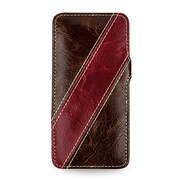 CBR-APIP6NMS4CBRRZ [BONRONI Premium Leather Case for iPhone 6s/6 4.7インチ用 横開き 高級本革ケース Zeus 濃茶/赤]