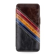 CBR-APIP6NMS4CBOB08Z3 [BONRONI Premium Leather Case for iPhone 6s/6 4.7インチ用 横開き 高級本革ケース Zeus III 濃茶/黒]