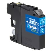 互換リサイクルインクカートリッジ ブラザー LC113C シアン(染料) 日本製 JIT-B113C
