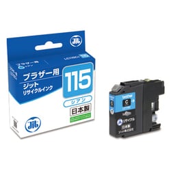 互換リサイクルインクカートリッジ ブラザー LC115C シアン（染料） JIT-B115C