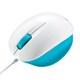 ブルーLED有線マウス ミントブルー＆ホワイト MA-BL6WBL