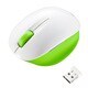 ワイヤレスブルーLEDマウス ライムグリーン＆ホワイト MA-WBL30WG